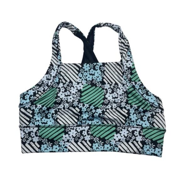 NWOT FREE PEOPLE Movement In Your Corner Sports Bra Sz Medium Daisy Print - Picture 2 of 6